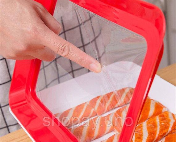 Умный поднос для хранения пищи Supretto с крышкой для нарезки и продуктов | Зображення 1