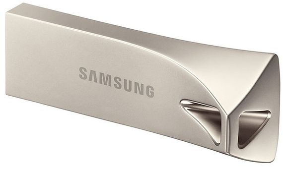 Flash Drive Samsung Bar Plus 64GB (MUF-64BE3/APC) Silver | Зображення 1