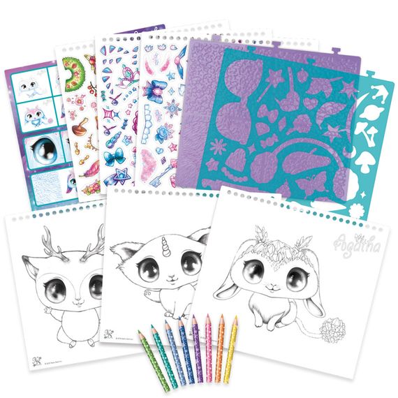 Набор для творчества Скетчбук: Звездные друзья Nebulous Stars 11141 с карандашами | Зображення 2