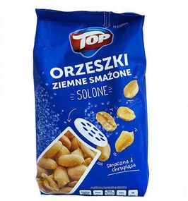 Арахис соленый жареный TOP Orzeszki Ziemne, 400 г, Польша