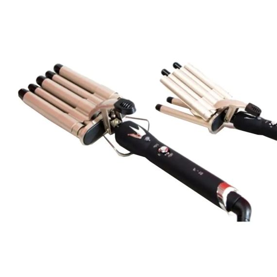 Плойка Хвиля Gemei GM 2933, Щипці для завивки волосся, гофре, плойка п'ять хвиль, накрутка хвиля | Зображення 3