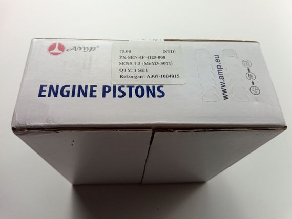 Поршень Sens 1.3 75,00 стандарт, AMP (PX-SEN-4F-4125-000) к-т із пальцями (307-1004015) | Зображення 2