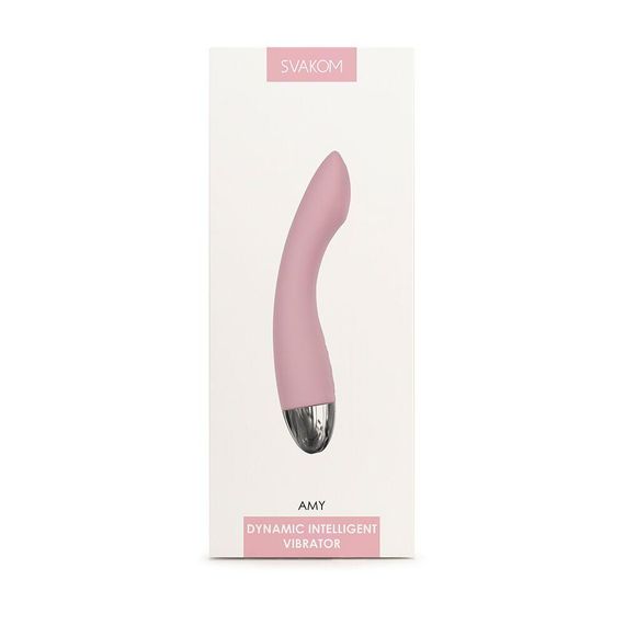 Вібратор для точки G з інтелектуальним режимом Svakom Amy Pale Pink | Зображення 7
