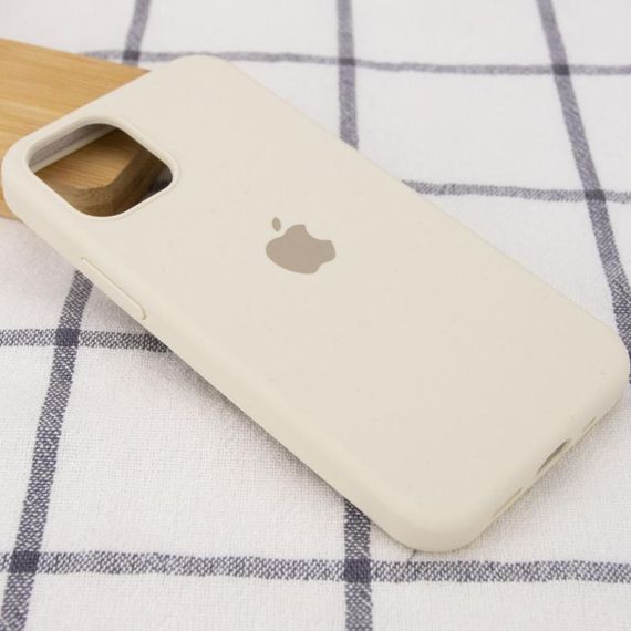 Чохол Silicone Case Full Protective (AA) для Apple iPhone 12 Pro / 12 (6.1") Бежевий / Antique White | Зображення 1
