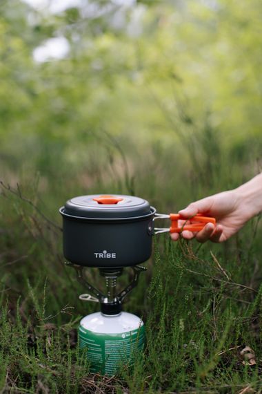 Казанок туристичний Tribe Pot 1л Alu алюмінієвий компактний, Похідний легкий казан трайб, Казанок для риболовлі та полювання | Зображення 5
