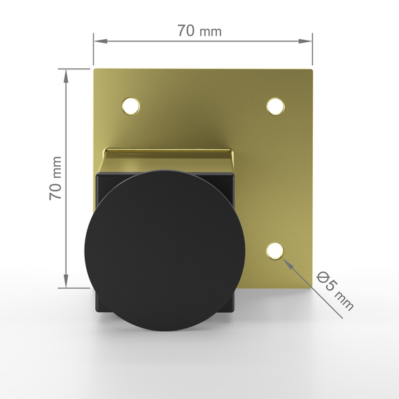 Ножка регулируемая из металла (1202) H=100mm Золото | Зображення 4