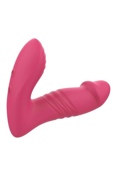 Анальный вибратор DREAM TOYS Essentials с поступательными движениями, розовый Sex Aura | Зображення 4