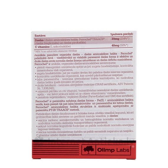 Мікроелемент Залізо для спорту Olimp Nutrition Chela-Ferr Easy 30 sachet | Зображення 1