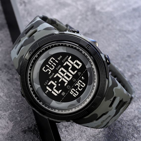 Чоловічий годинник Skmei 2070CMGY Camo Grey | Зображення 3
