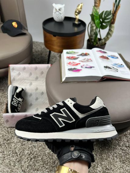 Женские кроссовки 574 x Stone Island Black White В3593 40 | Зображення 3