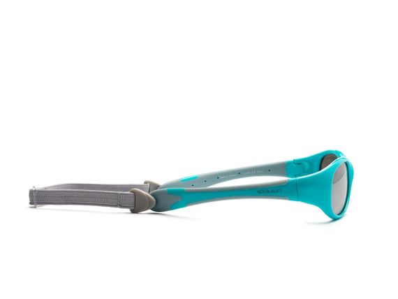 Сонцезахисні окуляри дитячі Koolsun Flex Бірюзово-сірі від 3 років KS-FLAG003 | Зображення 1