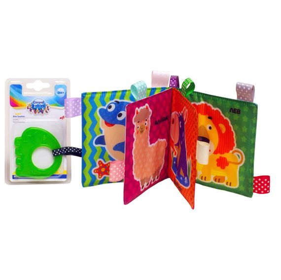 Мягкая книжка-шуршалка "Леопард" Книжковий хмарочос 403778 с прорезывателем | Зображення 1