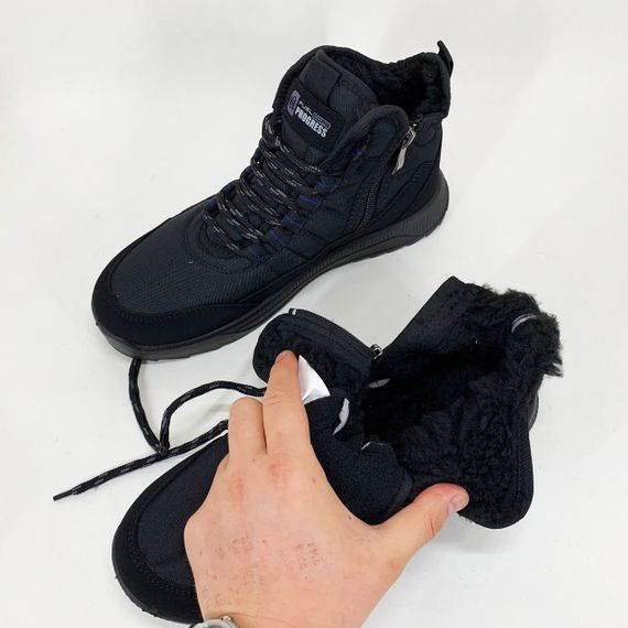 Зимние кроссовки для города 46р, Кроссовки мужские утепленные мех Прочные мужские зимние KY-65 | Зображення 8