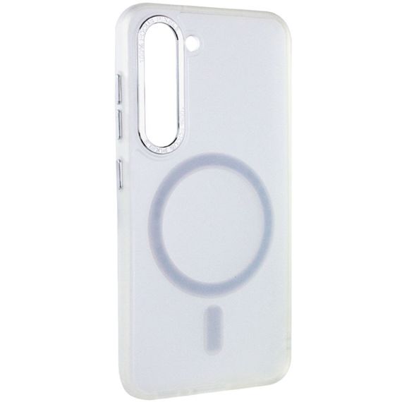 Чохол TPU Lyon frosted with MagSafe для Samsung Galaxy S23 White