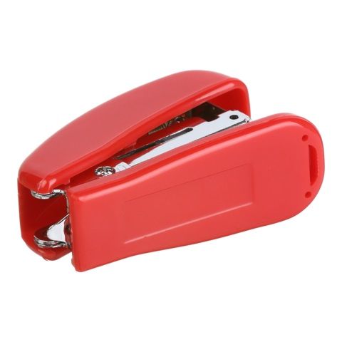 Степлер пластиковий МІНІ BM.4125-05 BUROMAX, 10 л., (скоби №10), 61х36х23 мм, червоний, в коробці (4823078955784) | Зображення 2