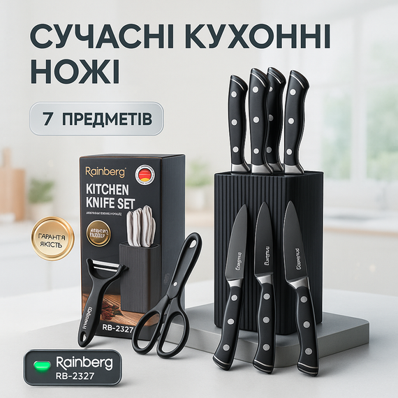 Набор ножей бытовой, Набор ножей для каждой кухни, Кухонные ножи из хорошей стали KJ-41