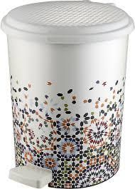 Відро для сміття 17 л пластик із малюнком мозаїка ELIF