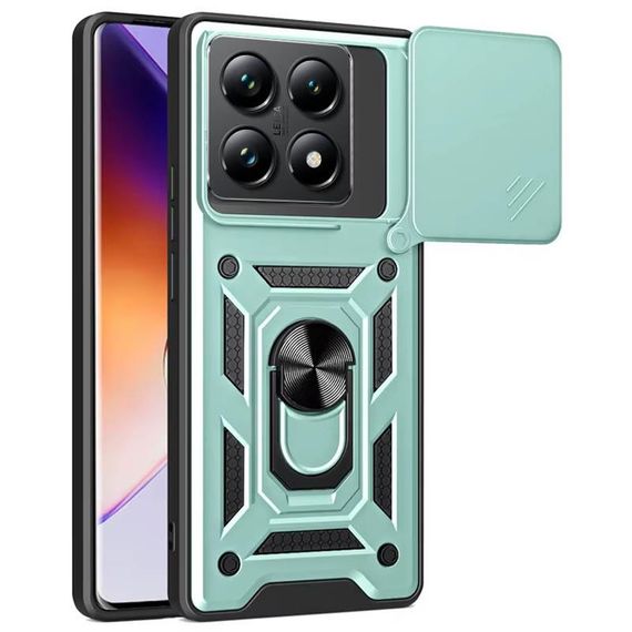 Чохол Ummi Camshield Serge Ring для Xiaomi 14T Зелений / Green