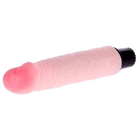 Вібратор реалістичний Baile The Realistic Cock, бежевий, 21.5 х 4 см Sex Aura | Зображення 3