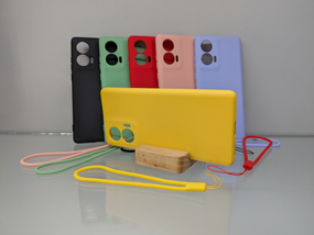 Motorola Edge 50 Fusion Противоударный чехол Софт Тач чехол желтый