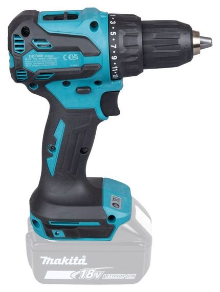 Шурупокрут акумуляторний Makita DDF490WV з ліхтарем Makita DML186 (65 Нм, 1.5-13 мм, BL, LXT Basic) | Зображення 2