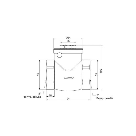 Зворотний клапан Thermo Alliance Standart 2" SD242W50 | Зображення 1
