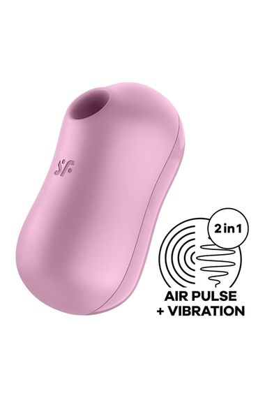 Вакуумний стимулятор із вібрацією Satisfyer Cotton Candy Lilac | Зображення 1