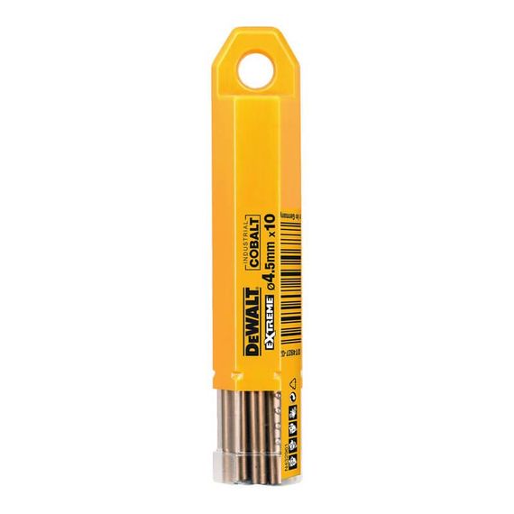 Свердло по металу 4,5мм EXTREME Industrial Cobalt 10шт DeWALT DT4927