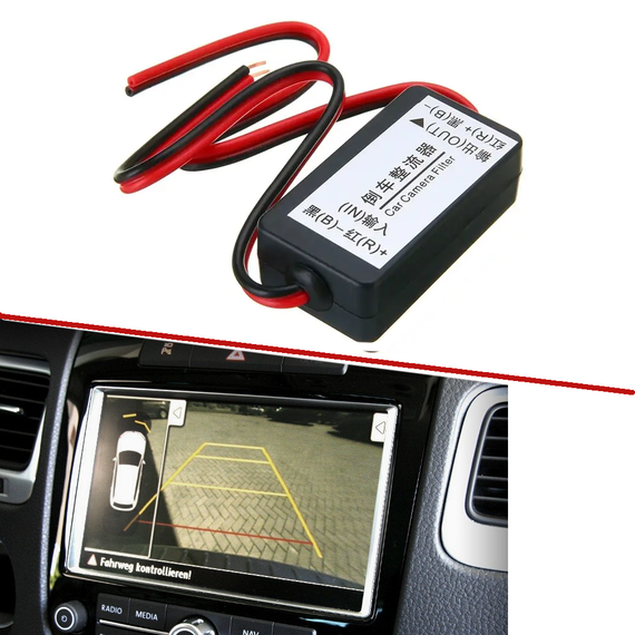 Фільтр живлення й усунення перешкод для автомобільної камери заднього огляду HD-RL2 | Зображення 1