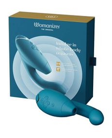 Інноваційний безконтактний вібратор-стимулятор Womanizer Duo 2 Petrol Sex Aura