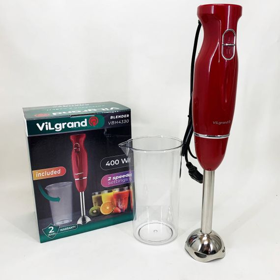 Блендер ViLgrand VBH4330. Колір: червоний | Зображення 6