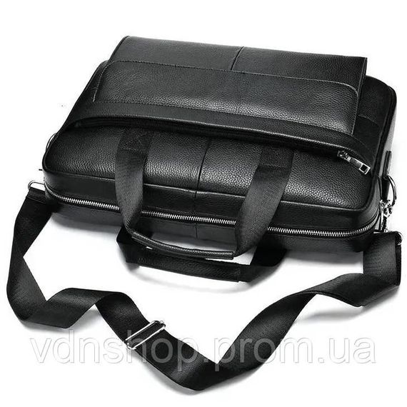 Чоловіча шкіряна сумка для ноутбука з італійської шкіри, формат А4, преміум клас NW-53 | Зображення 2