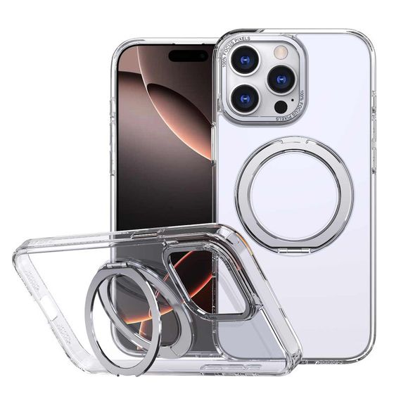 Чехол TPU+PC Empire with MagSafe and Ring для Apple iPhone 13 Pro (6.1") Clear