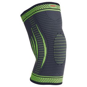 Компресійний наколінник Мадмакс MFA-284 3D Compressive knee support Dark grey/Neon green M