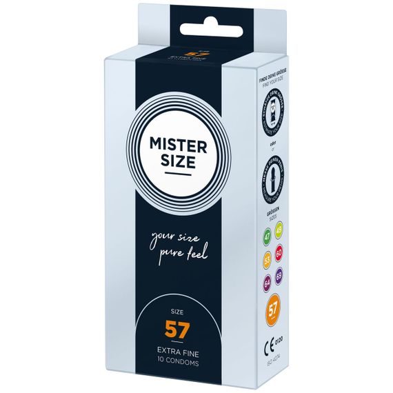 Презервативи Mister Size - pure feel - 57 (10 condoms), товщина 0,05 мм | Зображення 1