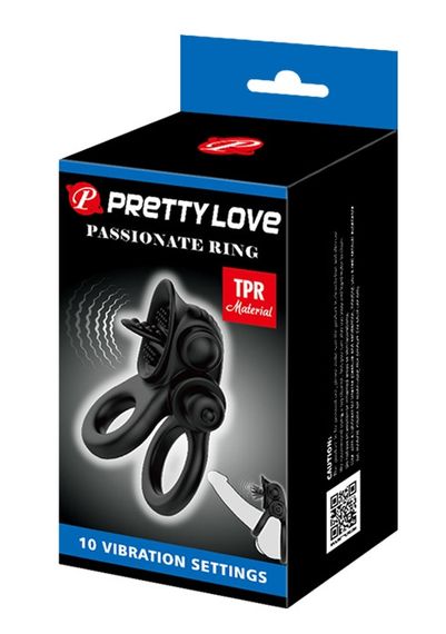 Ерекційне вібро кільце Pretty Love Passionate Ring, BI-210239 Sex Aura | Зображення 9