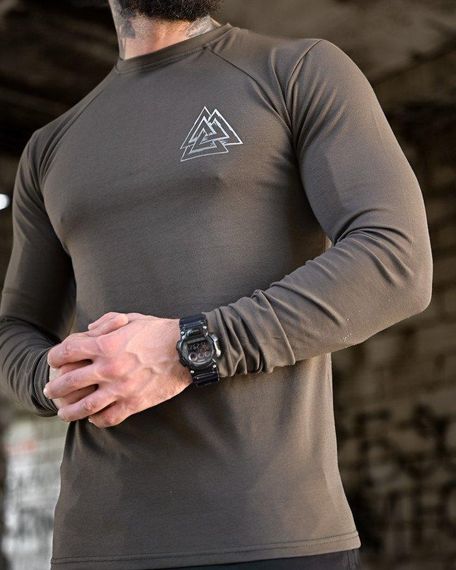 Мілітарі Лонгслів Руни хаки ПП7876 | Зображення 2