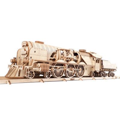 Конструктор Ugears Локомотив з тендером V-Експрес (70058) | Зображення 7