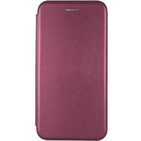 Шкіряний чохол-книжка Classy для Motorola Moto G15 4G Бордовий