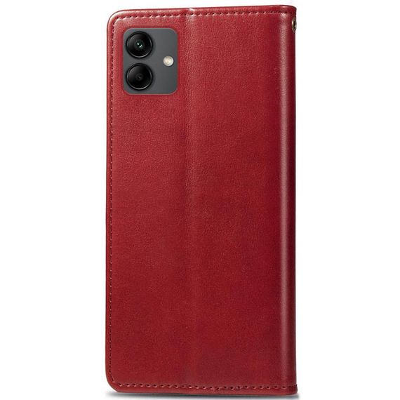 Кожаный чехол-книжка GETMAN Gallant (PU) для Samsung Galaxy A04 Красный | Зображення 1