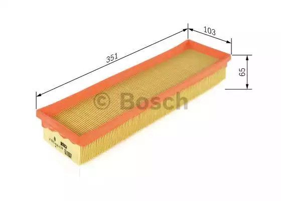 Фільтр повітряний CITRO8197N C4, PEUGEOT 206+, BOSCH (F026400174) | Зображення 4