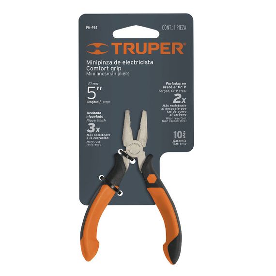 Плоскогубцы профи мини 130 мм Truper (PM-PE4) | Зображення 1