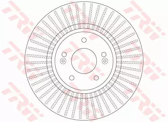 Гальмівний диск KIA SORENTO II (XM) 2.2, TRW (DF7973) | Зображення 1