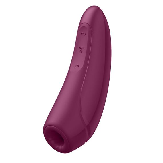 Вакуумний кліторальний стимулятор Satisfyer Curvy 1+ Rose Red з керуванням через інтернет sexstyle | Зображення 5