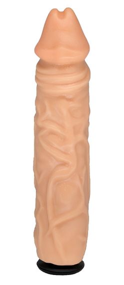 Насадка для страпона телесная EGZO NSTR22 ( 19,5 см х 4,4 см ) sexstyle | Зображення 2