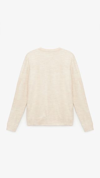 Джемпер однотонний чоловічий GENUA G01205-0002 XL Бежевий shop (2000999471513) | Зображення 3