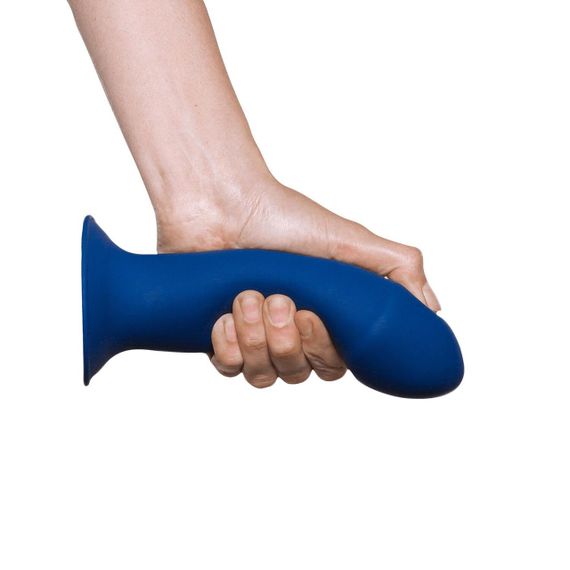 Двошаровий дилдо Adrien Lastic Hitsens 1 Blue, підходить для страпона, діаметр 4,5 см, довжина 17,7 см Sex Aura | Зображення 3