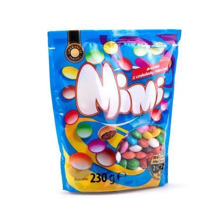 Конфети драже в шоколадній рызнокольоровій глазурі Mimi, 230 г, Польща