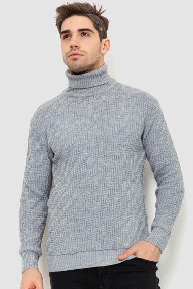 Гольф чоловічий, колір світло-сірий, 161R696 | Зображення 1