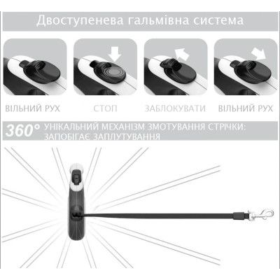 Поводок для собак WAUDOG R-leash "Супермен Лого" L до 50 кг 5 м (8126-1012-01) | Зображення 4